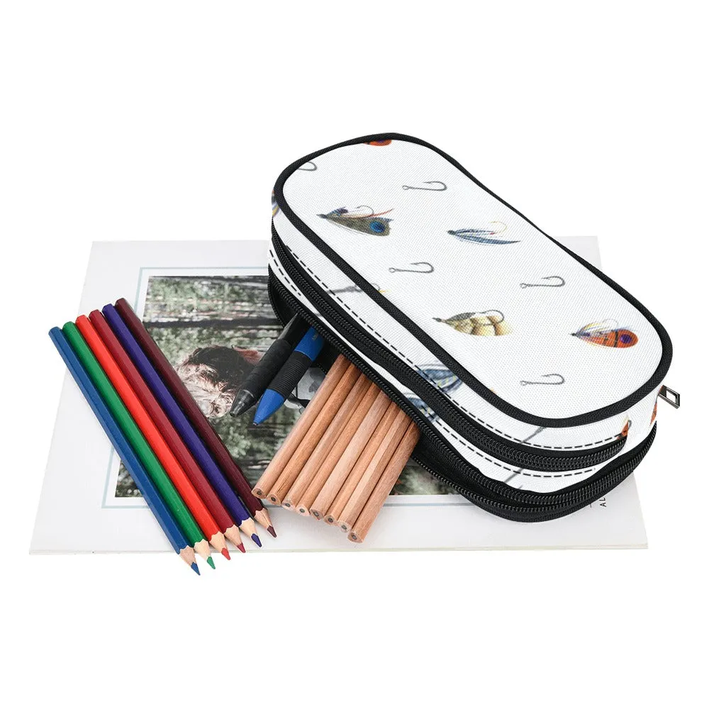 Parker White Pencil Pouch | Durable Organizer for Pens & Supplies