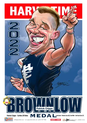 Patrick Cripps, 2022 Brownlow Medal, Harv Time Poster