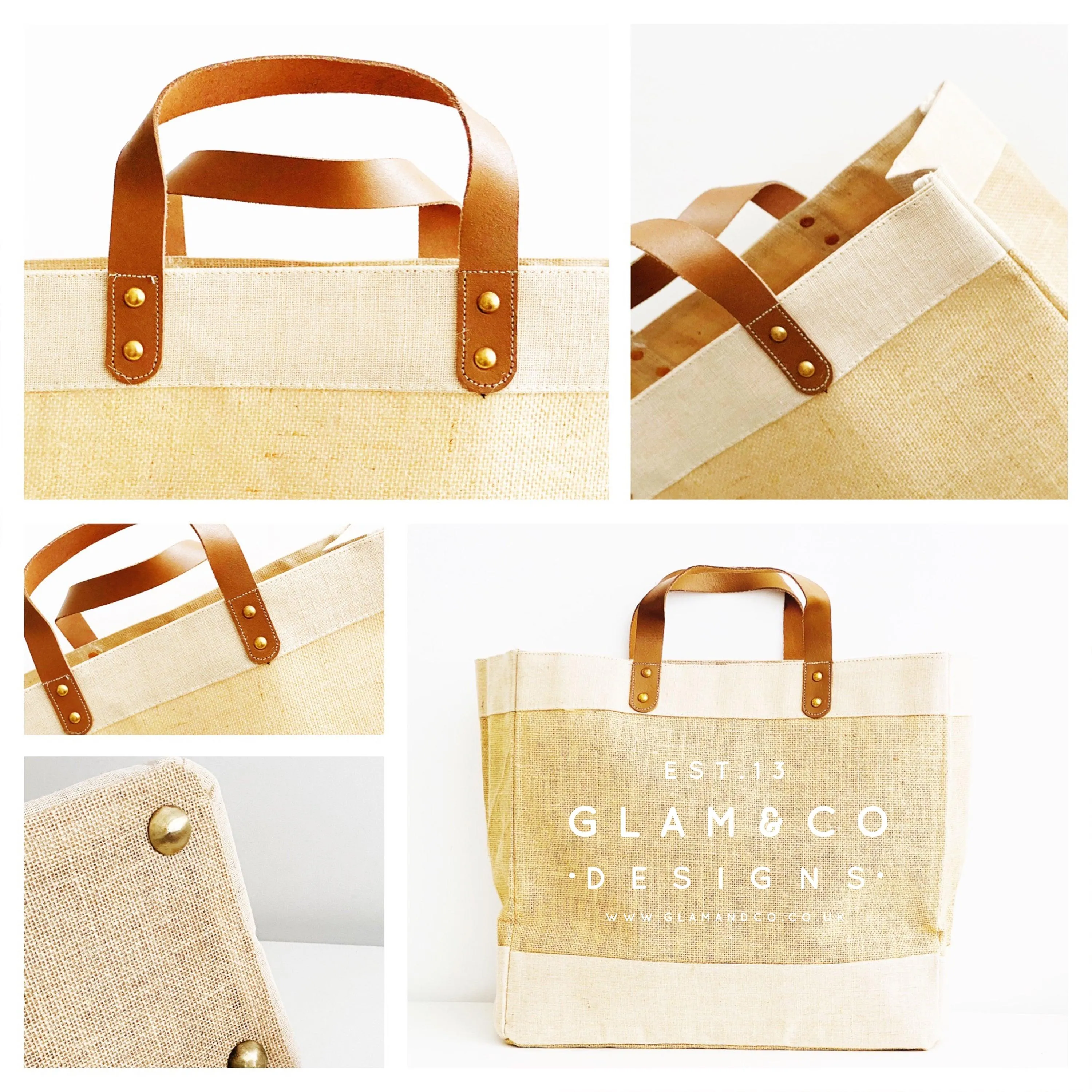 Personalised Jute Tote Shopping Bag - 40th Birthday Bag