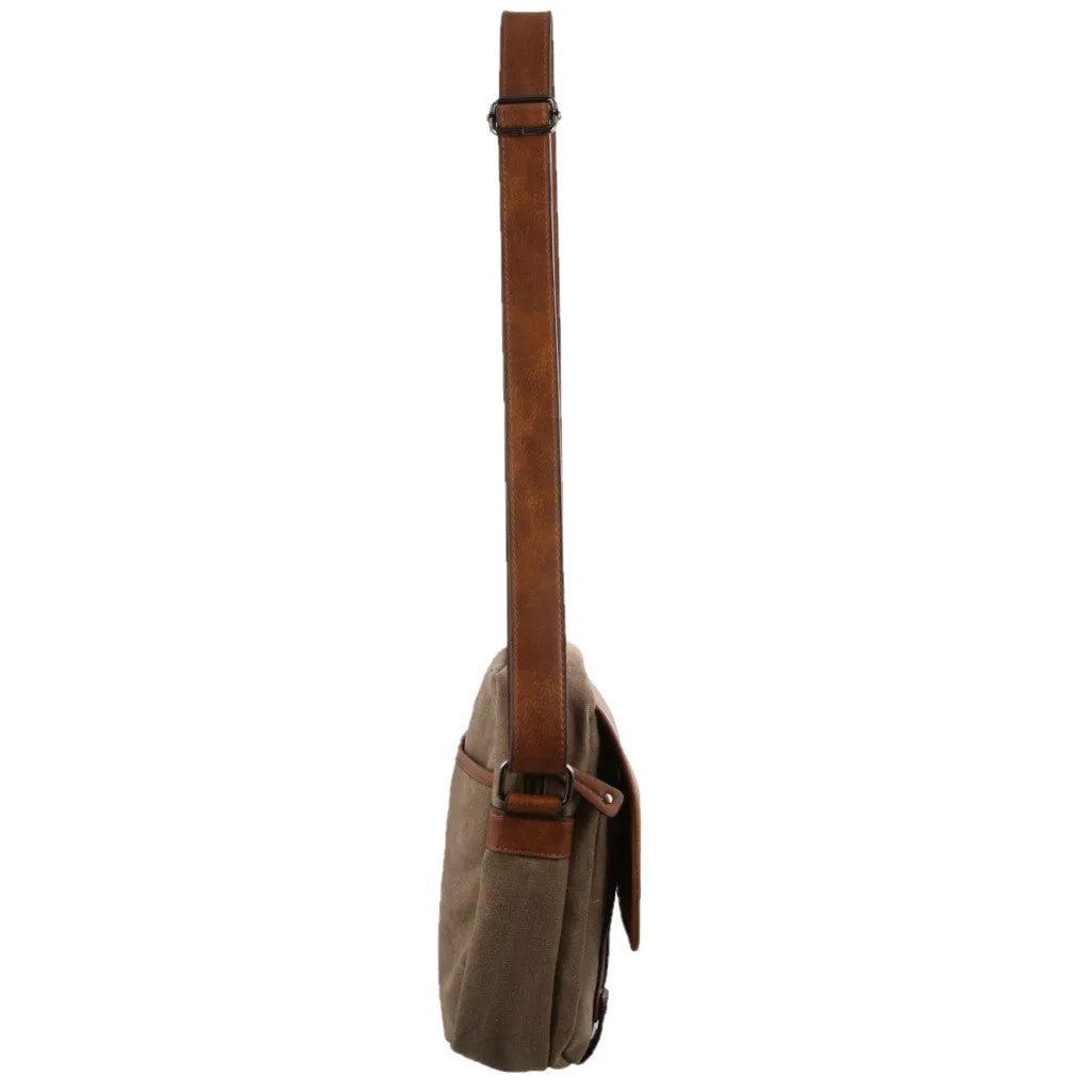 PIERRE CARDIN BROWN CROSS BODY BAG