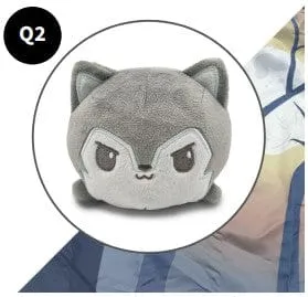 Plushie Tote Bag: Gray Forest Tote Bag   Light Gray Wolf Plushie