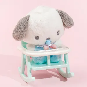 Pochacco Baby Plushie Charm With Rocking Chair