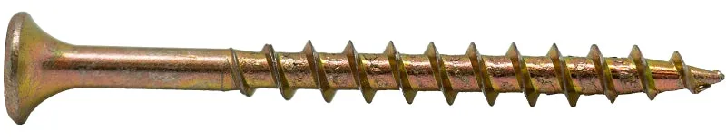 ProFIT 0333079G Screw, #9 Thread, 1-1/4 in L, Coarse Thread, Bugle Head, Star Drive, Steel, Yellow Zinc :BX: QUANTITY: 1