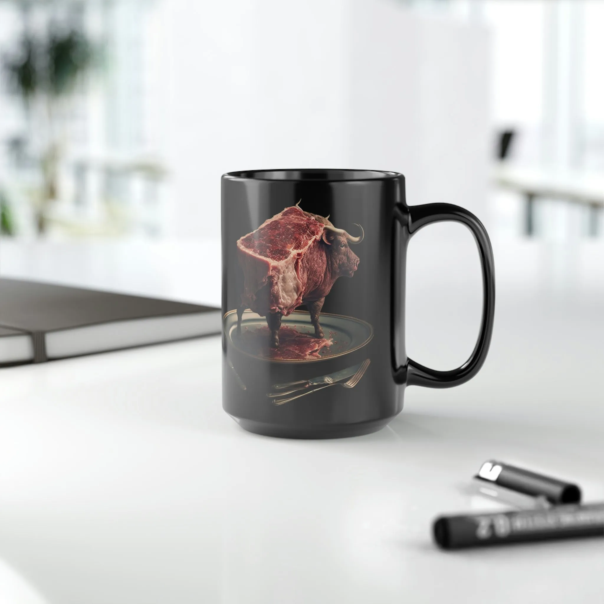 "Extra Rare" Black Mug, 15oz