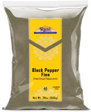 Rani Black Pepper Fine Powder 80 Mesh, 28oz (1.75lbs) 800g ~ All Natural | Vegan | Gluten Friendly | NON-GMO | Kosher