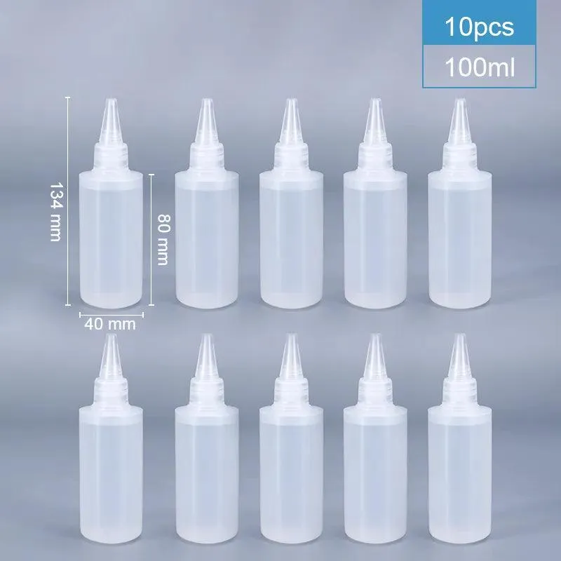 Refillable Plastic Squeeze Bottles for Sauces and Crafts: Leak-Proof, Multi-Purpose Solution