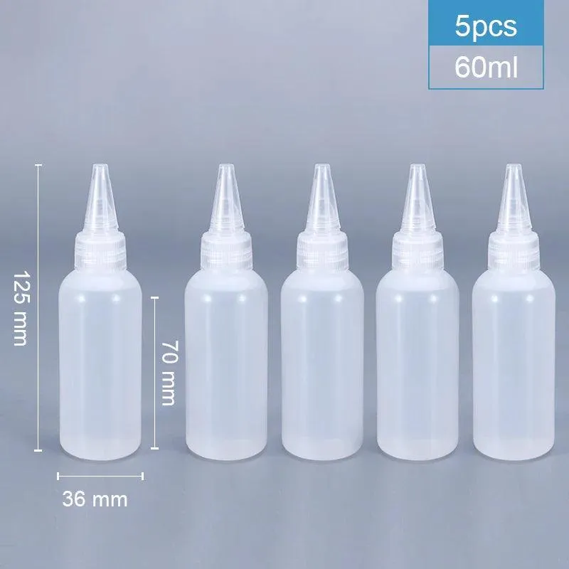 Refillable Plastic Squeeze Bottles for Sauces and Crafts: Leak-Proof, Multi-Purpose Solution