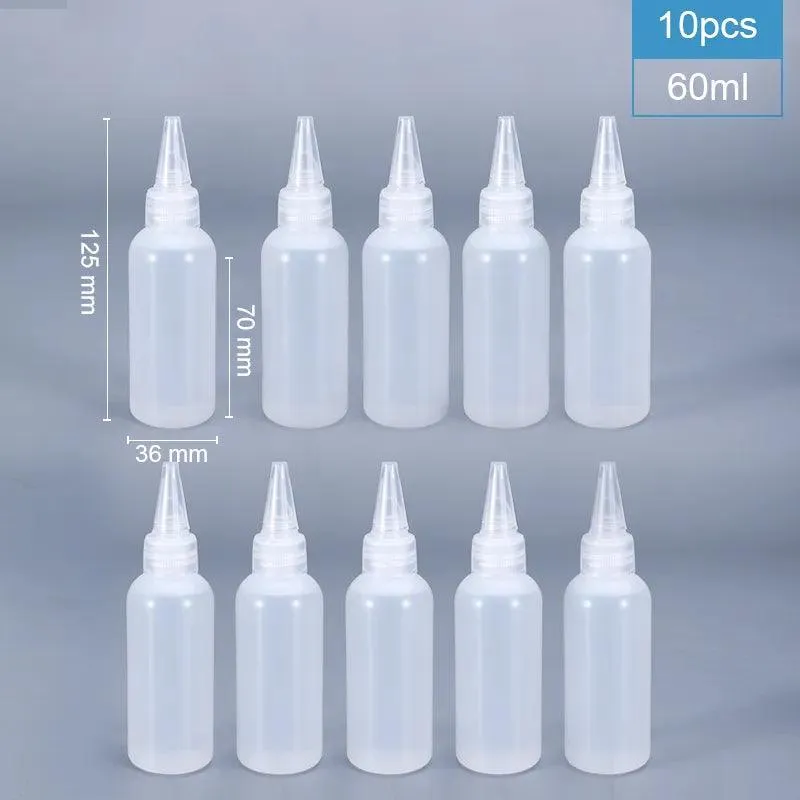 Refillable Plastic Squeeze Bottles for Sauces and Crafts: Leak-Proof, Multi-Purpose Solution