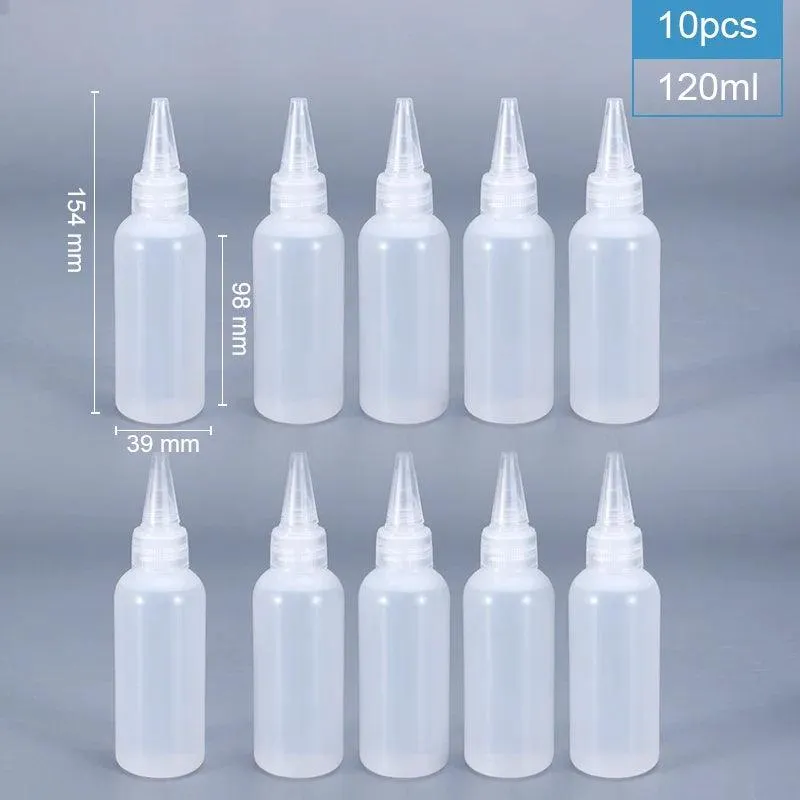 Refillable Plastic Squeeze Bottles for Sauces and Crafts: Leak-Proof, Multi-Purpose Solution