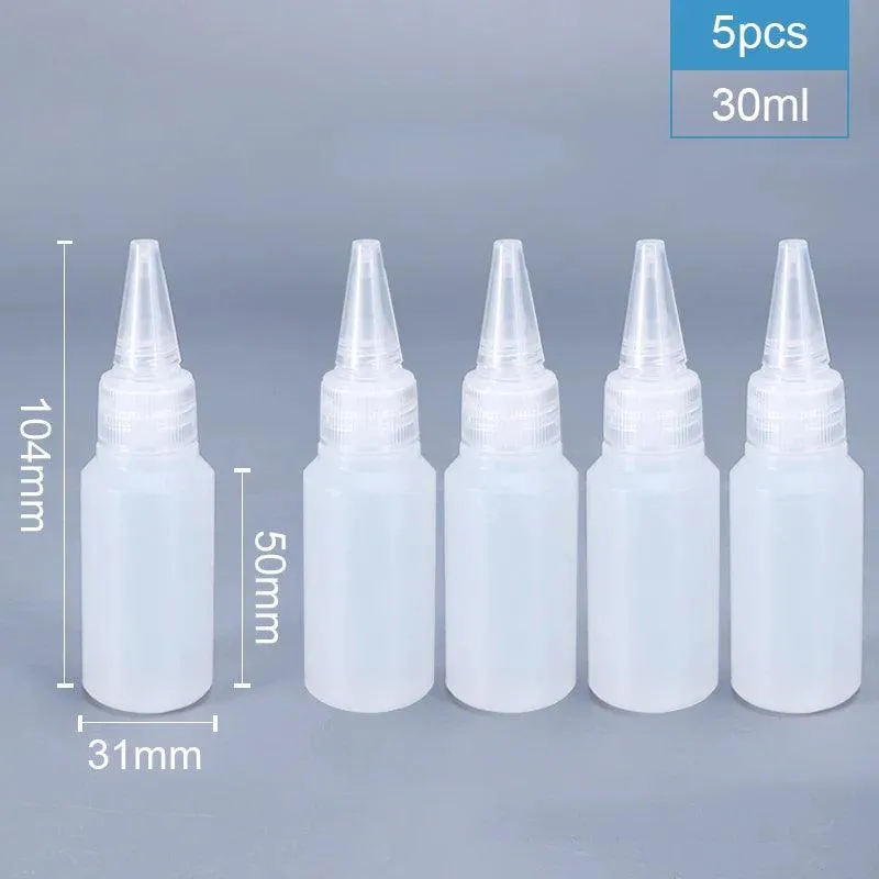 Refillable Plastic Squeeze Bottles for Sauces and Crafts: Leak-Proof, Multi-Purpose Solution
