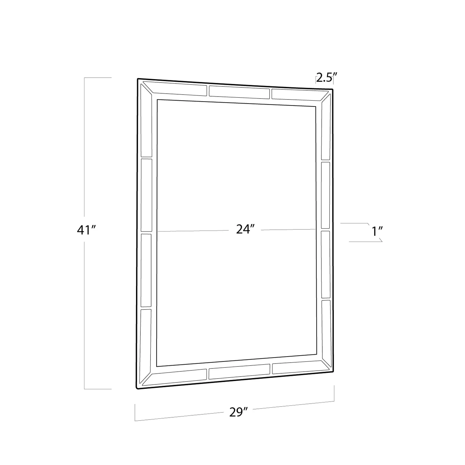 Regina Andrew  Plaza Beveled Mirror