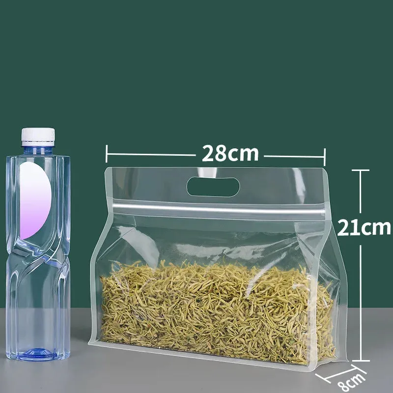 Reusable PEVA Food Bag Freezer Stand Up Food Storage Bag Silicone Bag Leakproof Top Kitchen Organizer BPA Free