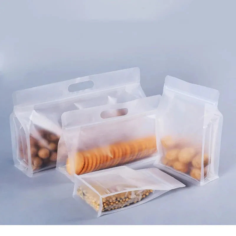 Reusable PEVA Food Bag Freezer Stand Up Food Storage Bag Silicone Bag Leakproof Top Kitchen Organizer BPA Free
