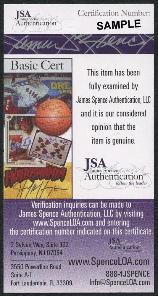 Rickey Henderson Autographed Baseball Hall Of Fame Postcard (JSA)