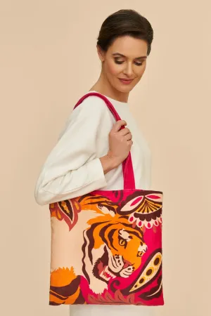 Roaring Tiger Velvet Tote Bag