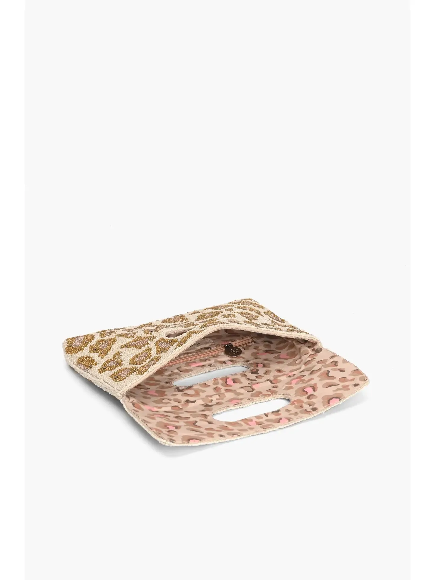 Rose Gold Leopard Clutch
