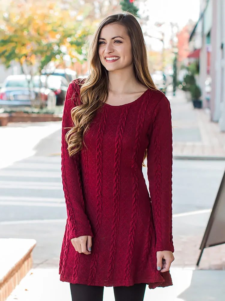 Round Neck Graceful Cut-Out Sweater