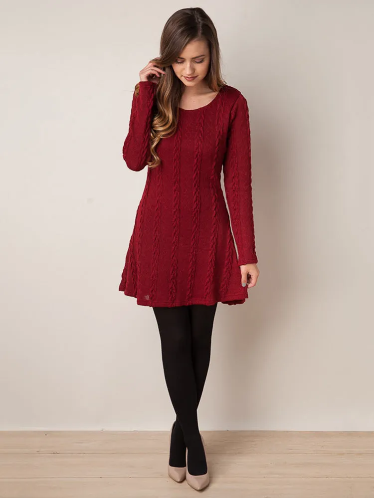 Round Neck Graceful Cut-Out Sweater