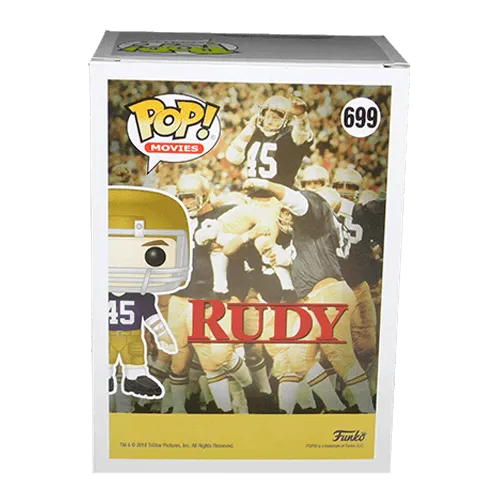 Rudy Ruettiger Autographed Notre Dame Football Pop Funko (JSA)