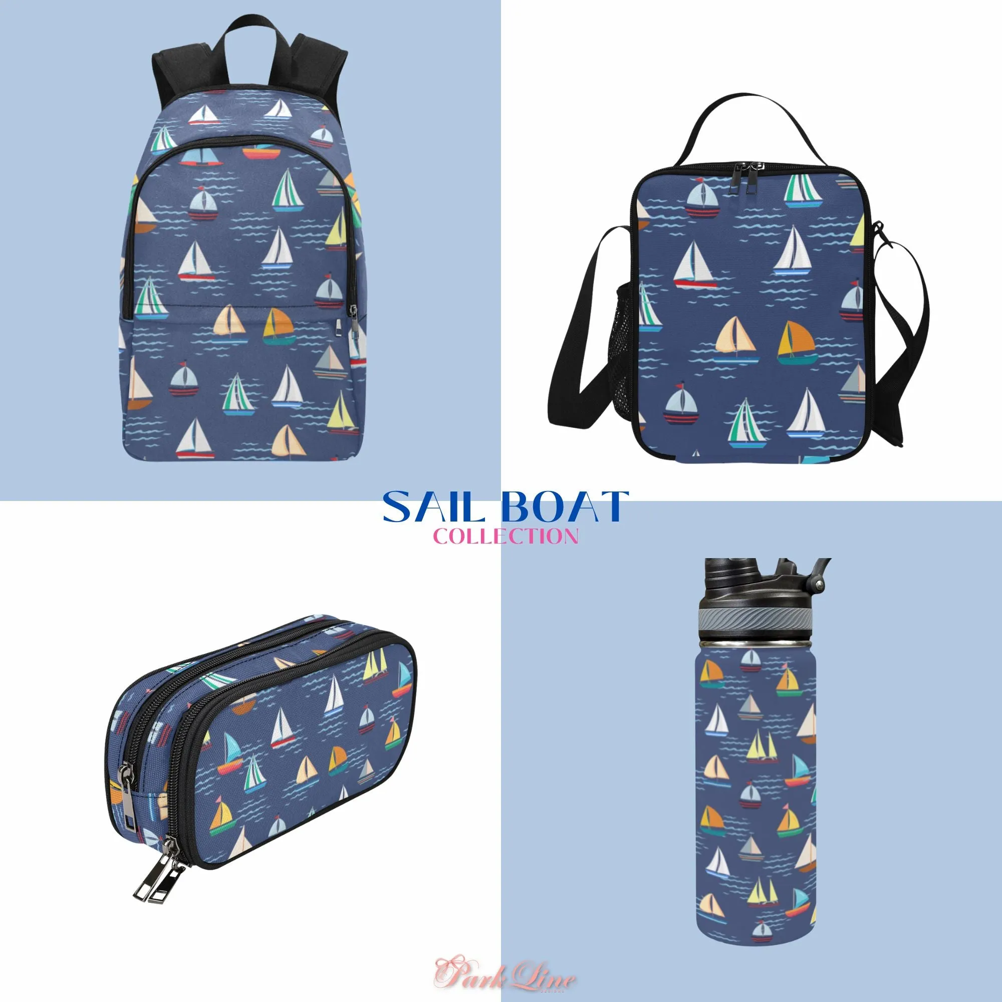 Sail Boat Fabric Backpack - Durable, Lightweight & Stylish for Him