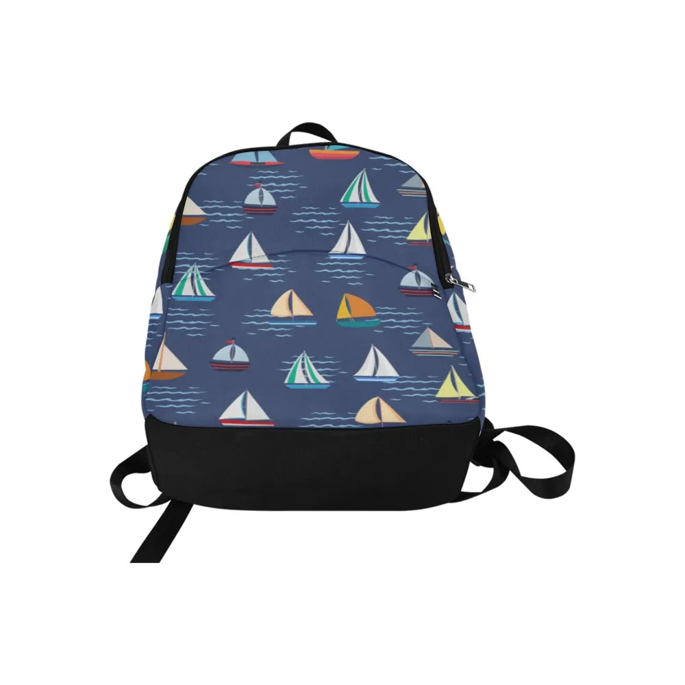Sail Boat Fabric Backpack - Durable, Lightweight & Stylish for Him