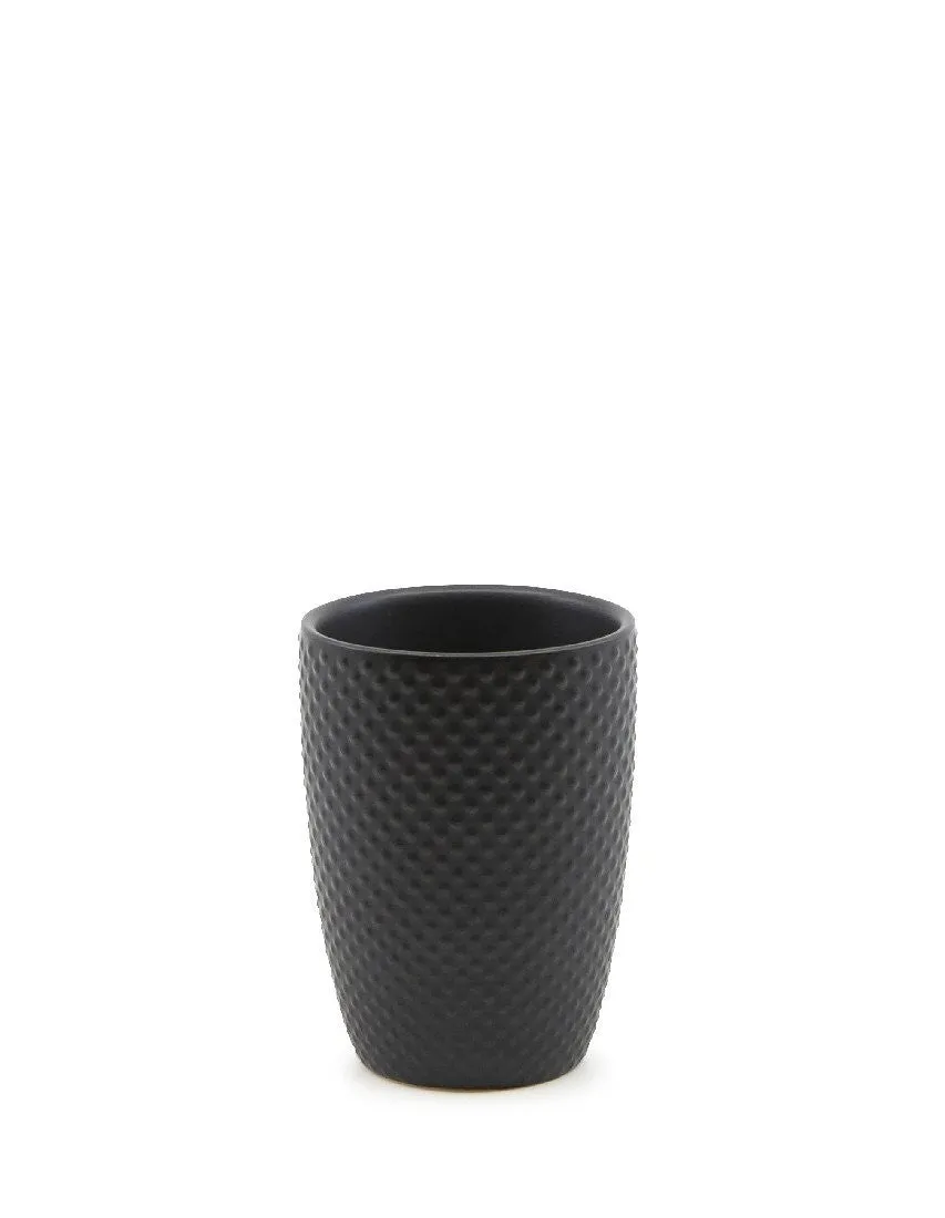 Salt&Pepper Suds Emboss Tumbler Black 8x11cm