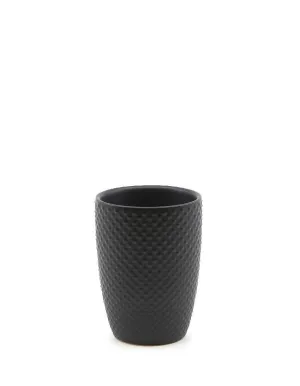 Salt&Pepper Suds Emboss Tumbler Black 8x11cm