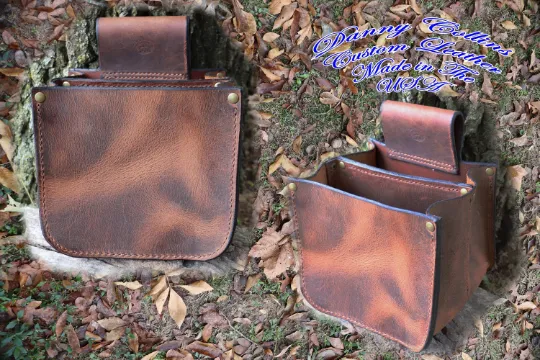 Shell Pouch, shotgun shell bag, leather shotgun shell bag, Double Box Shell Pouch, shooters bag