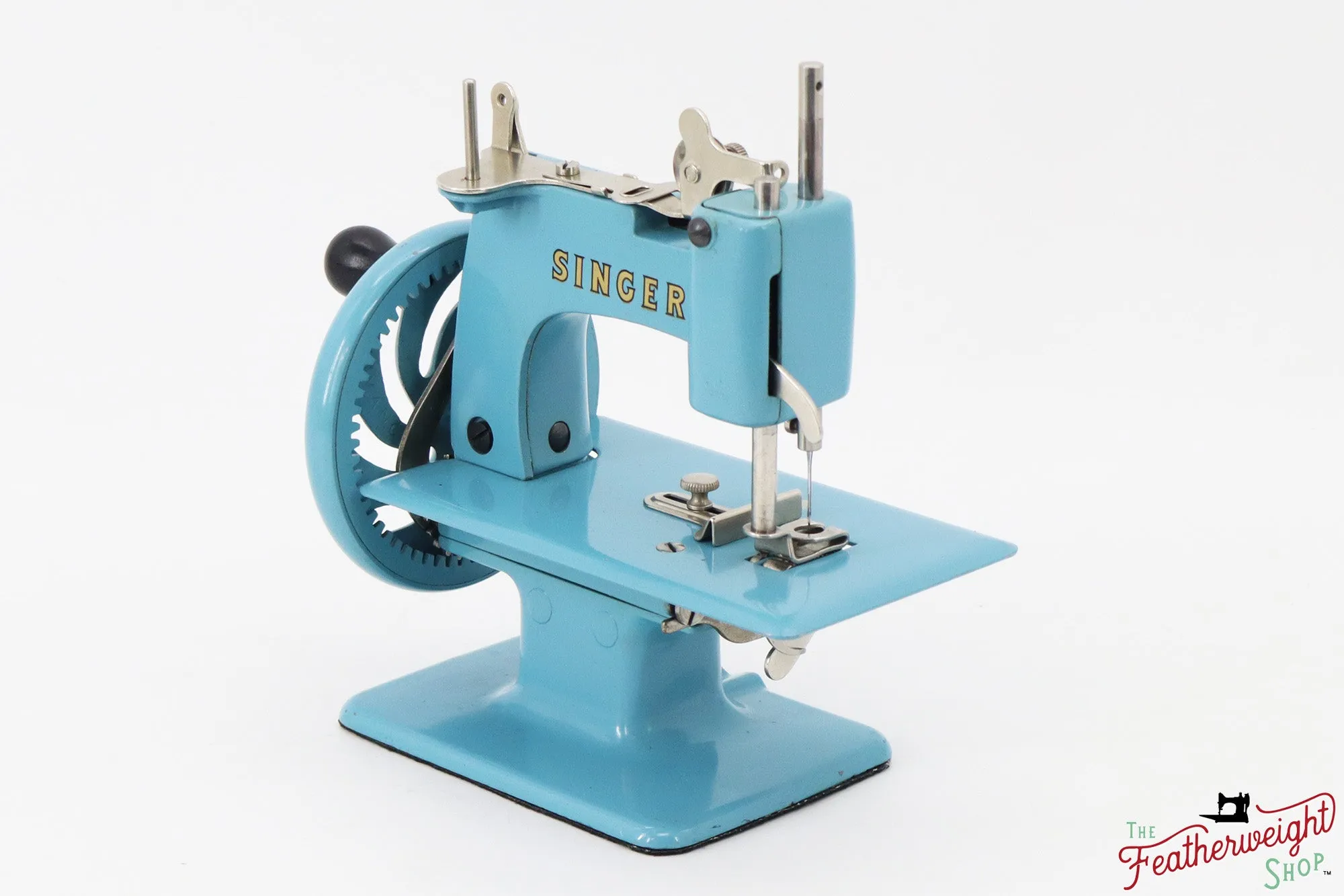 Singer Sewhandy Model 20 - Light Azure - RARE, Complete Italian Set