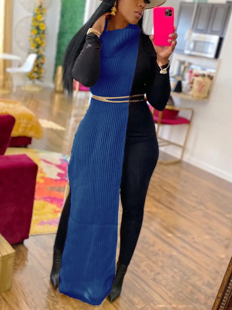 Slit Tassel Graceful Flare Denim Jeans