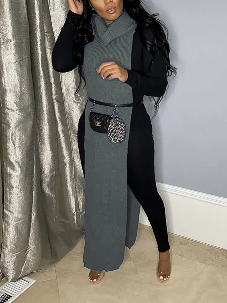 Slit Tassel Graceful Flare Denim Jeans