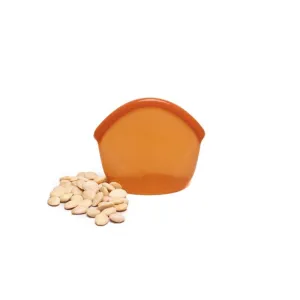 Small Reusable Silicone Food Storage Bag - Amber
