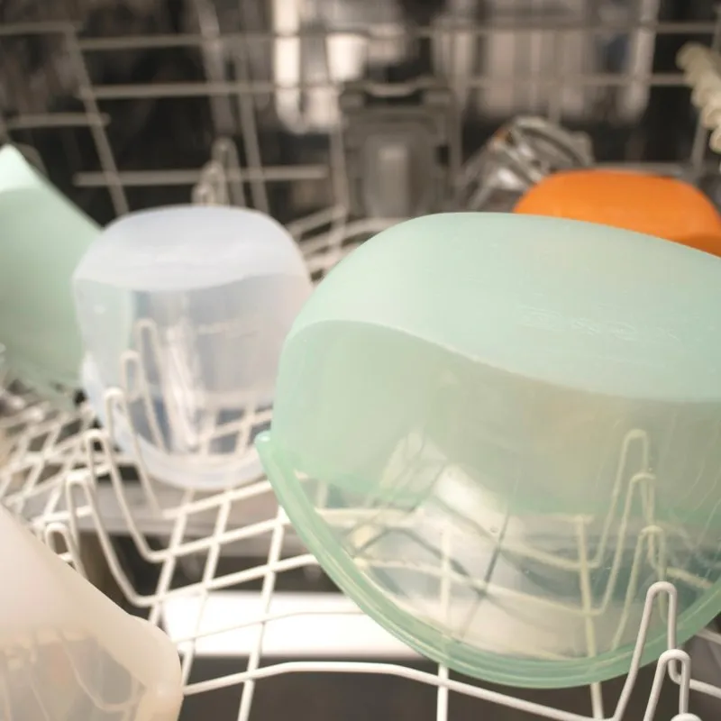Small Reusable Silicone Food Storage Bag - Amber
