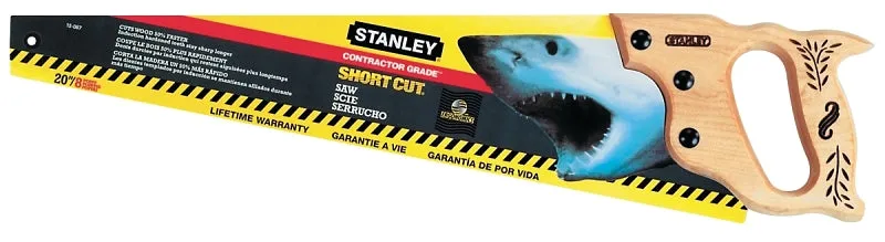 Stanley 15-087 Handsaw, 20 in L Blade, 8 TPI, Wood Handle :EA: QUANTITY: 1