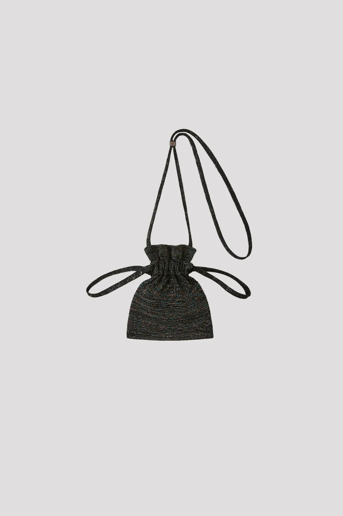 STRATA GLITTER DRAWSTRING MINI BAG