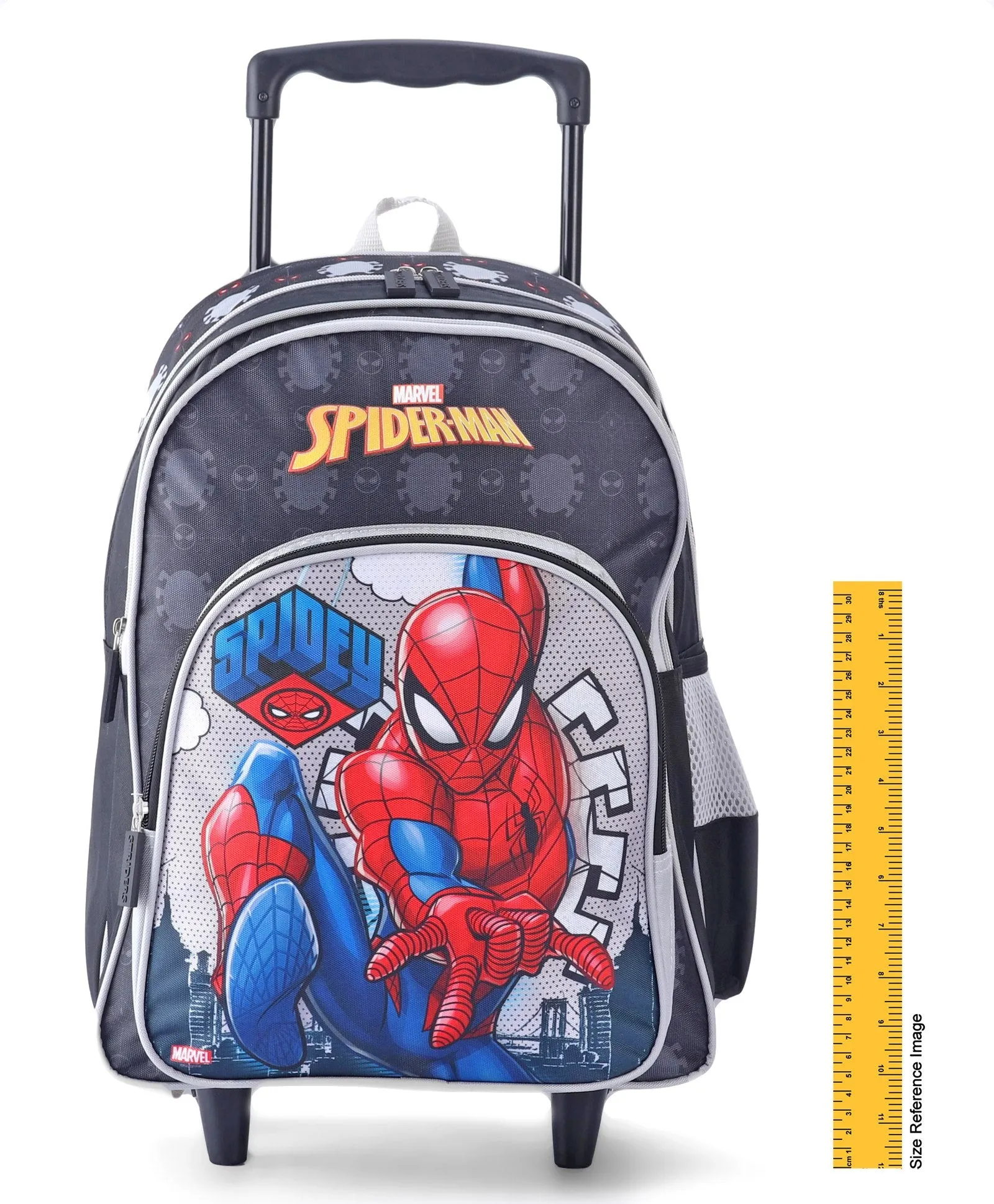 Striders-Spiderman School Bag 40cm Trolley- MVL098