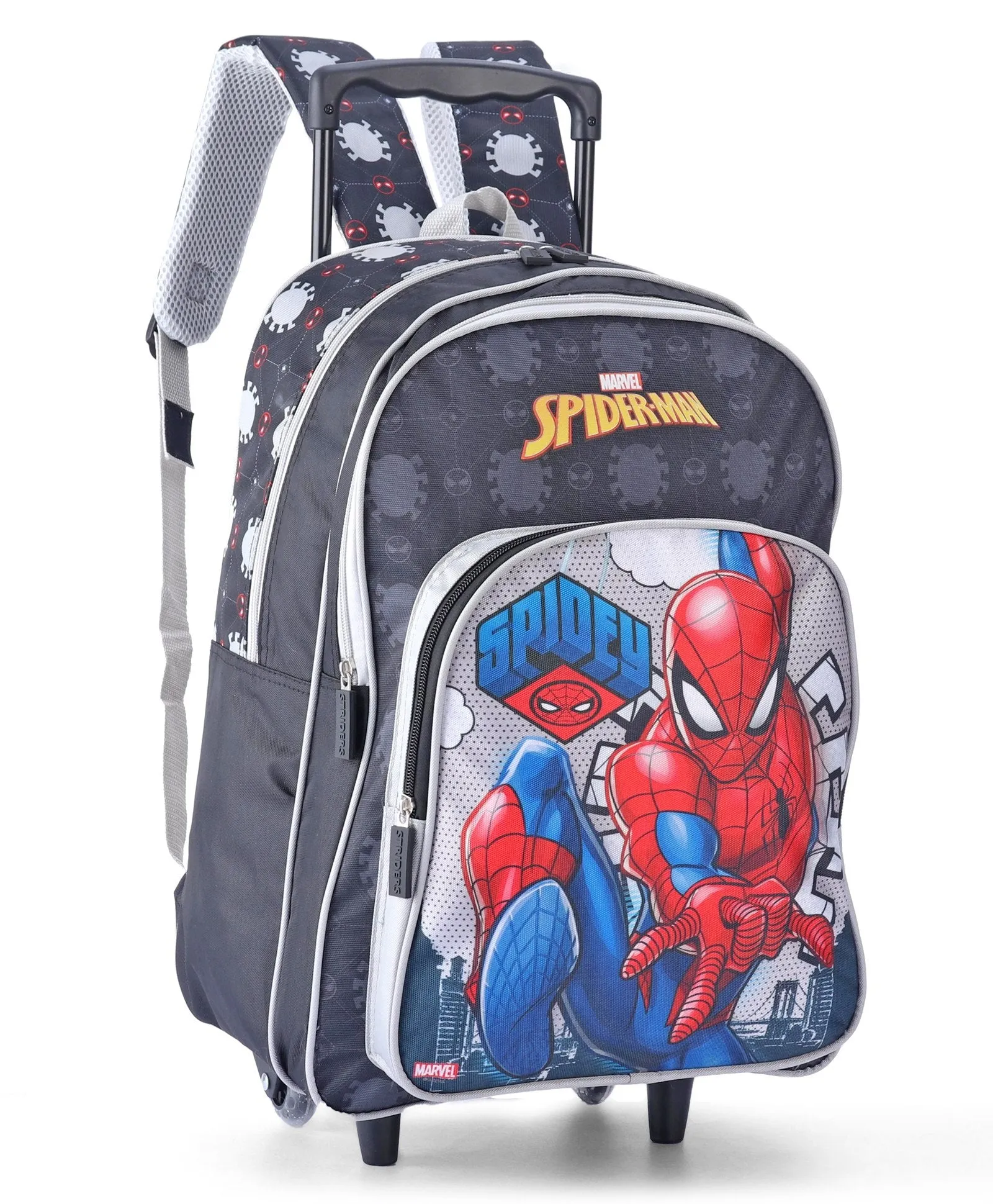 Striders-Spiderman School Bag 40cm Trolley- MVL098