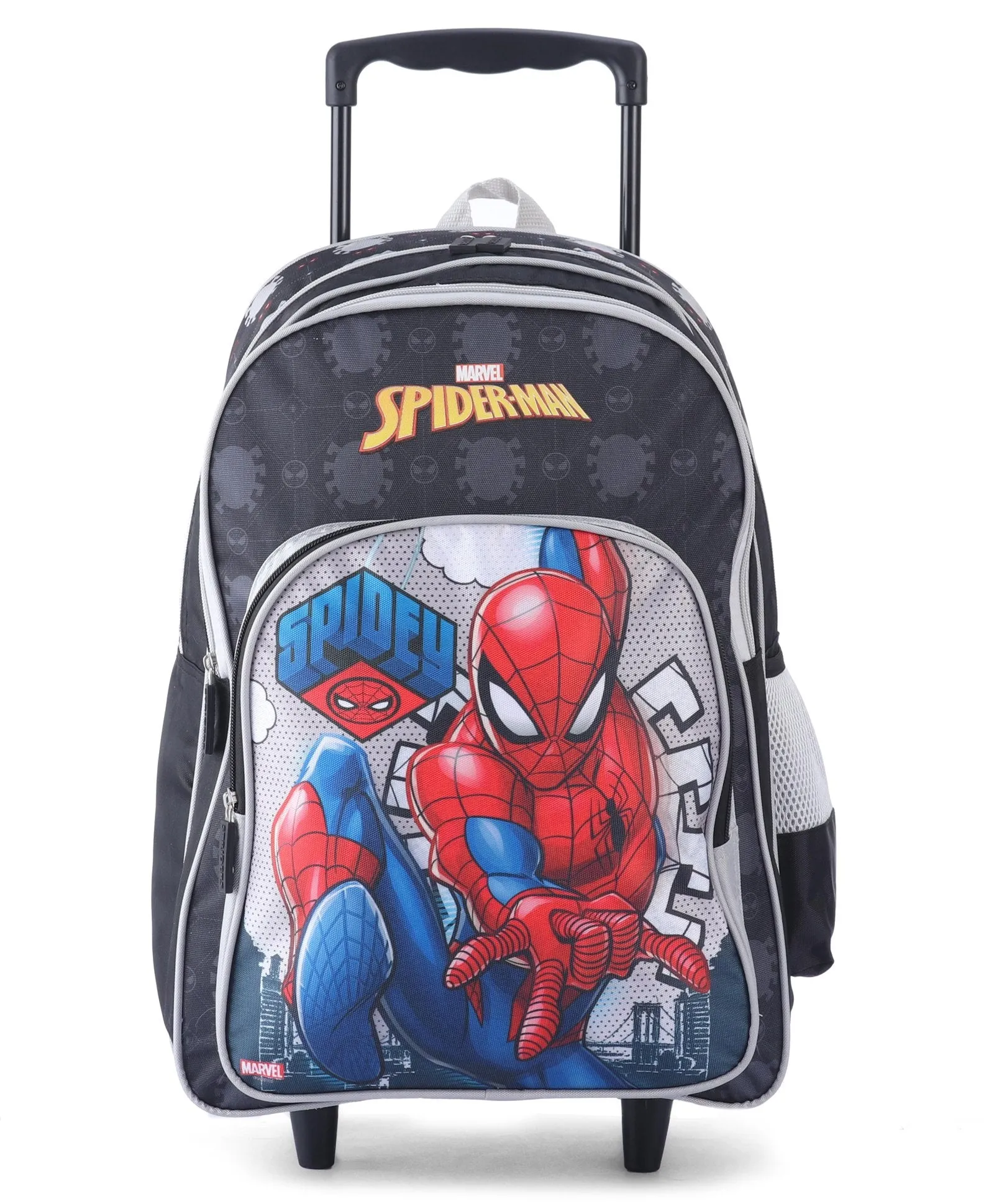 Striders-Spiderman School Bag 40cm Trolley- MVL098