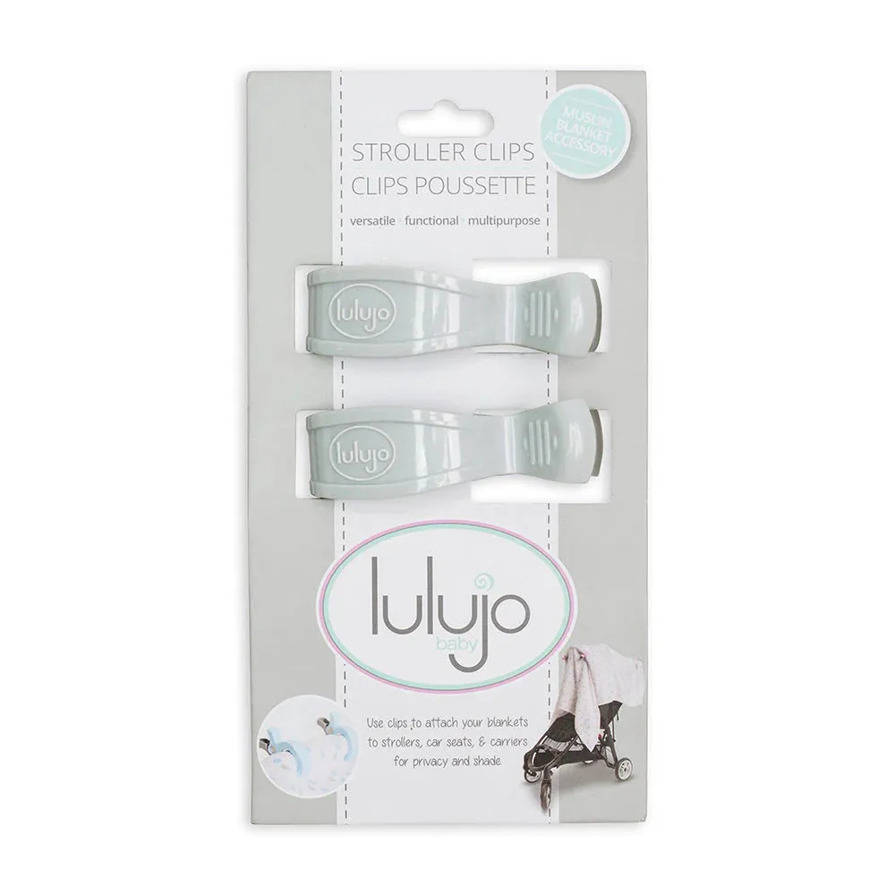 Stroller Clips 2-pack - Grey