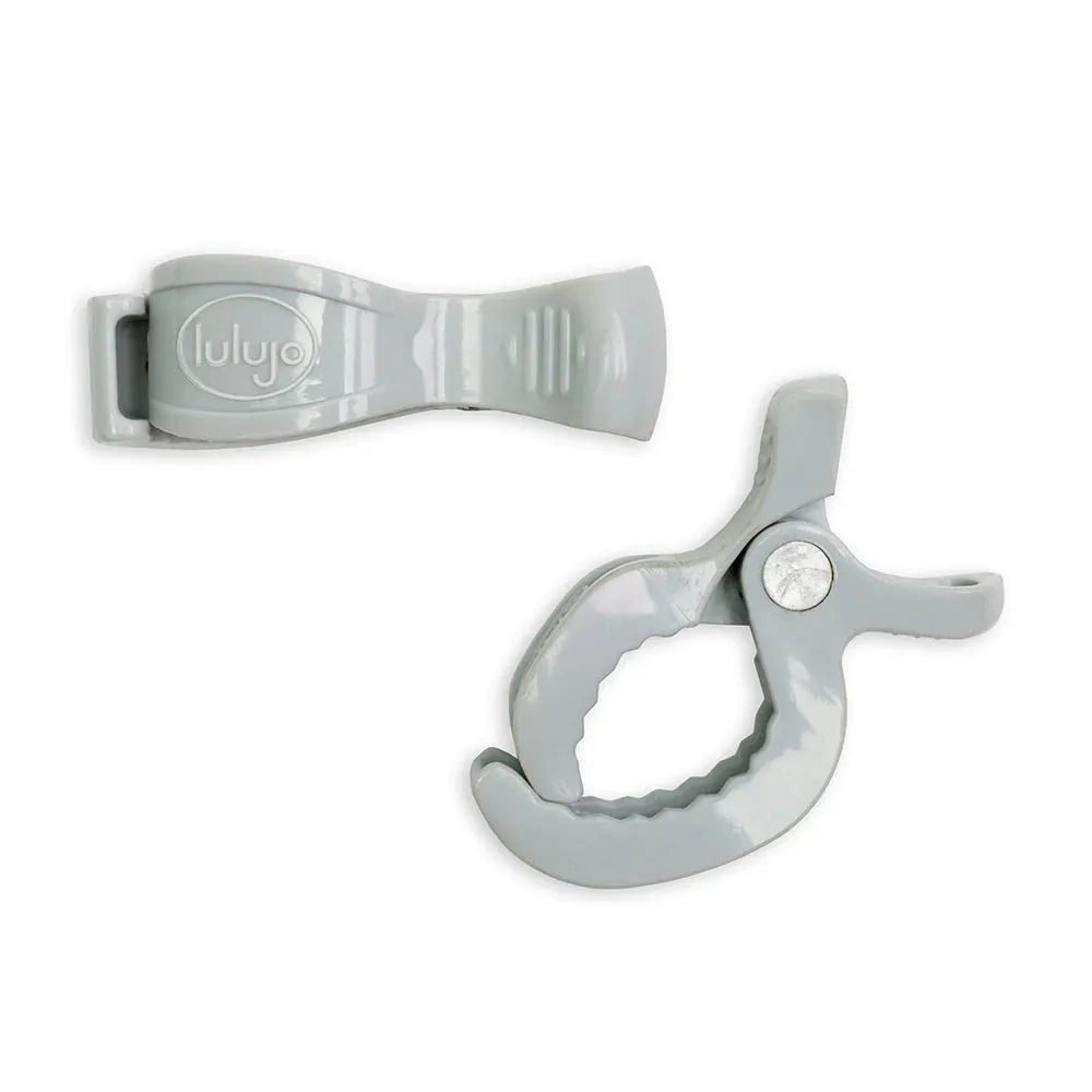 Stroller Clips 2-pack - Grey