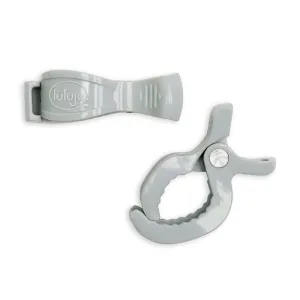 Stroller Clips 2-pack - Grey