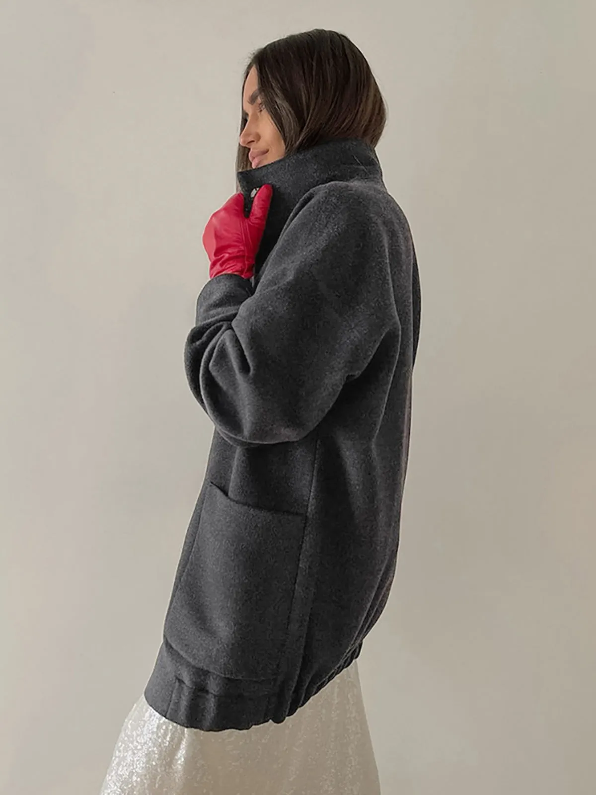 That One Graceful Woven Coat