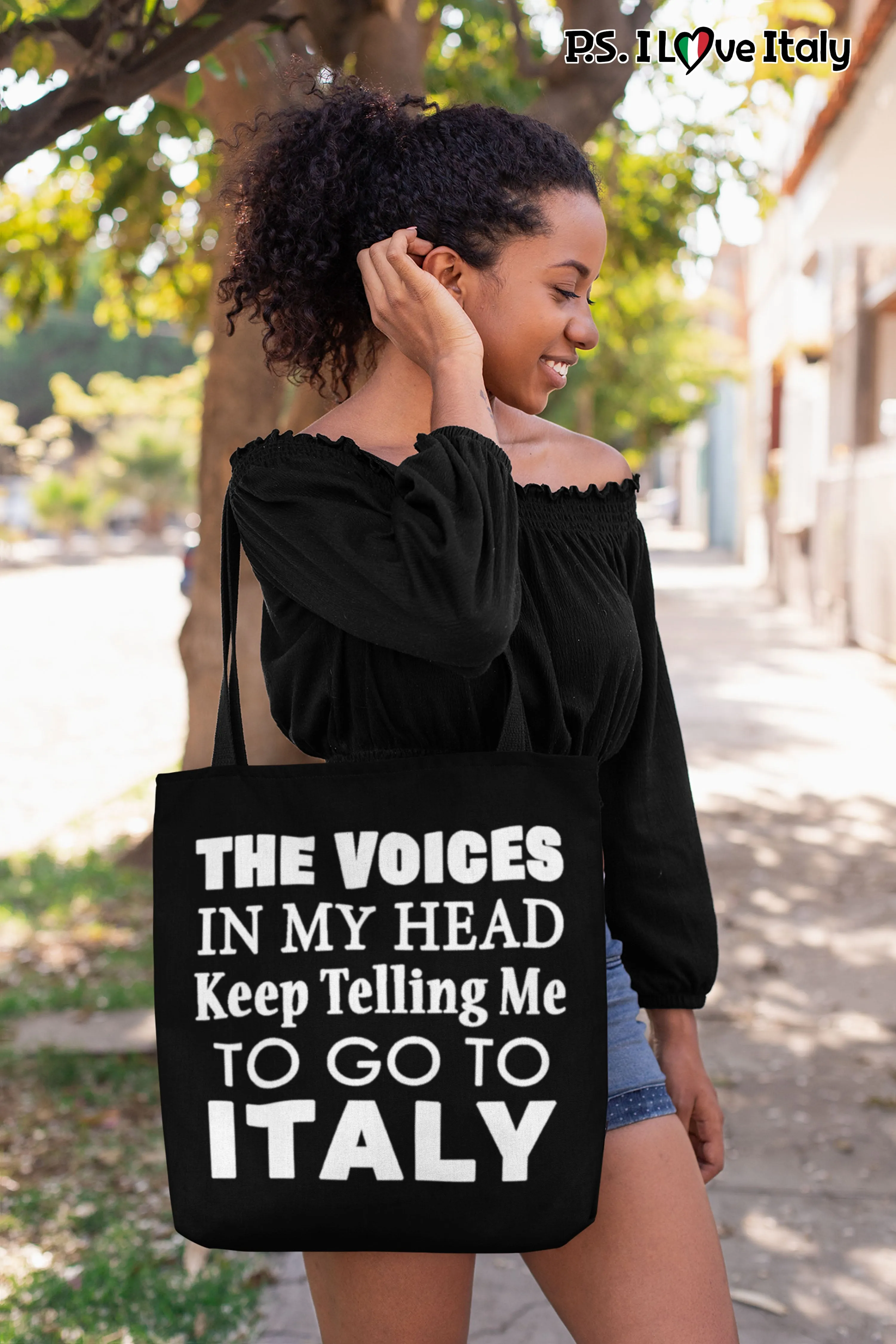 The Voices Tote Bag - Black