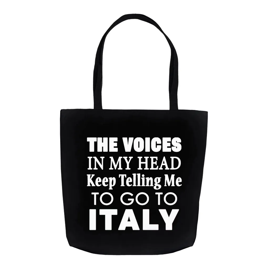 The Voices Tote Bag - Black