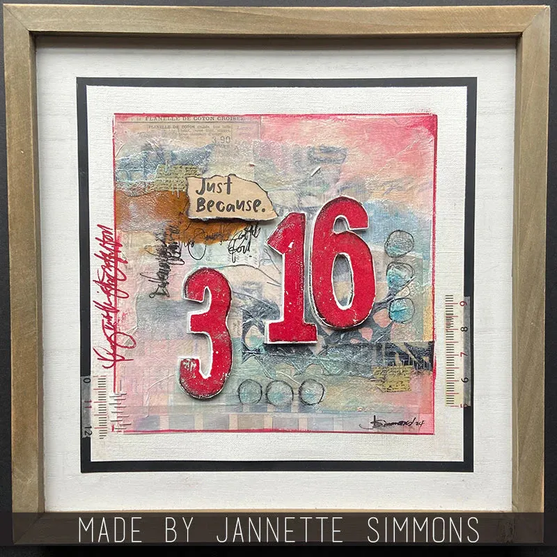 Tim Holtz Cling Stamps 7"X8.5" - Paint By Number