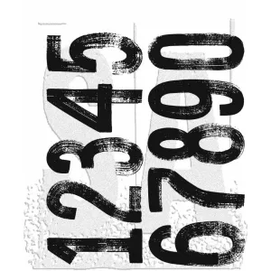 Tim Holtz Cling Stamps 7"X8.5" - Paint By Number