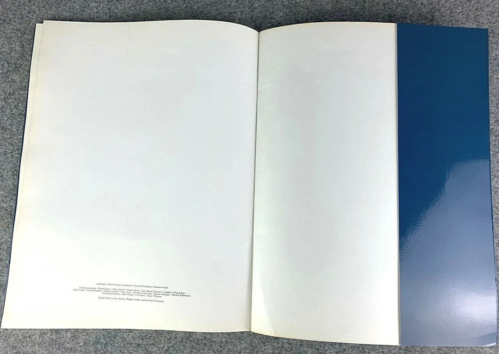 Tintin 60th Anniversary A3 Exhibition Book RARE Casterman 1989 1st UK Edition PB EO