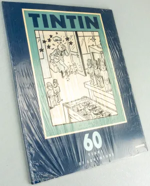 Tintin 60th Anniversary A3 Exhibition Book RARE Casterman 1989 1st UK Edition PB EO