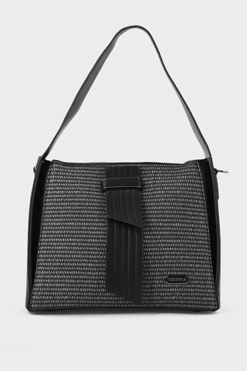 Top Handle Hand Bags BH0033-Black