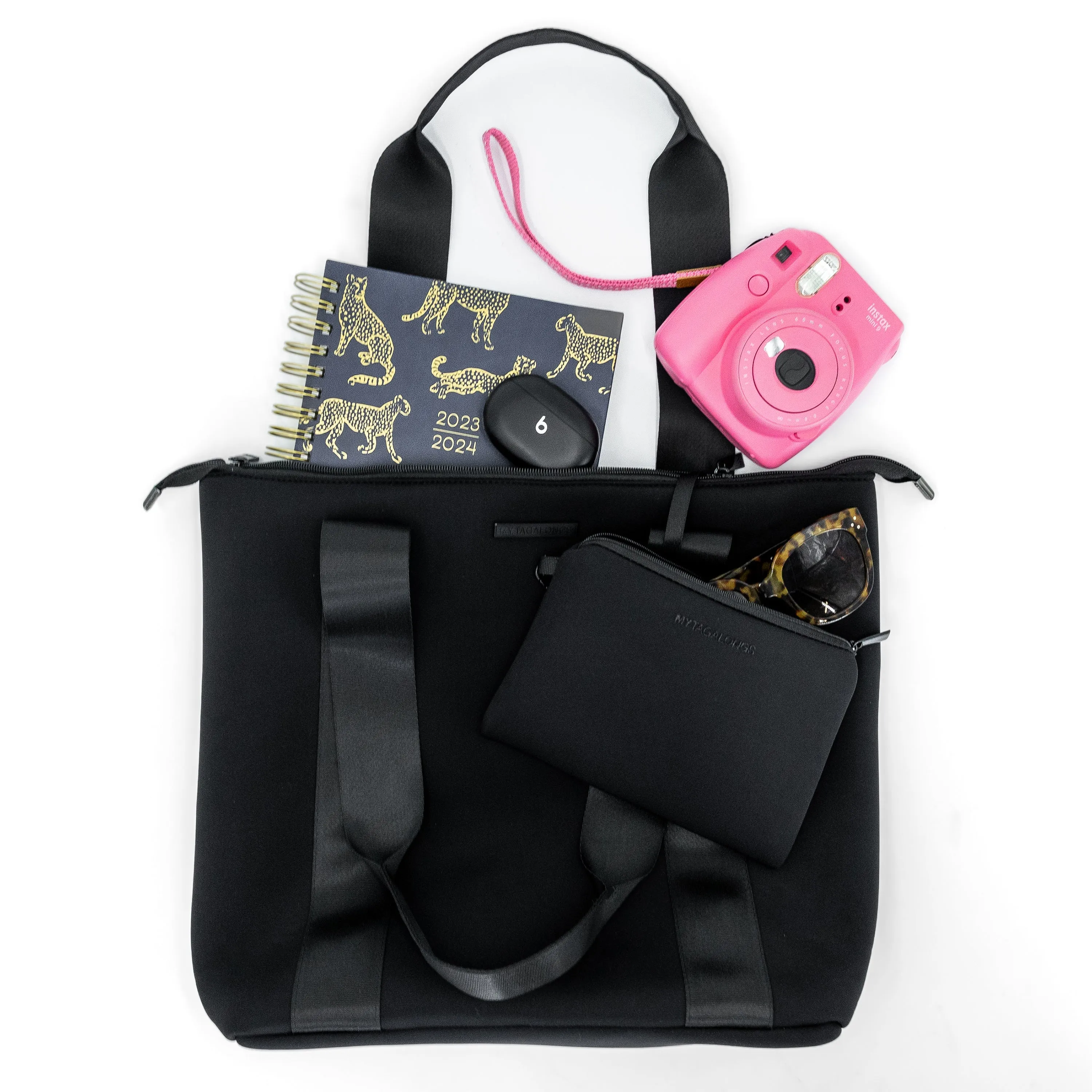 TOTE WITH REMOVABLE POUCH - EVERLEIGH ONYX